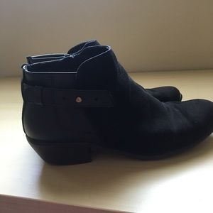 DONATED Faux Suede Ankle Booties